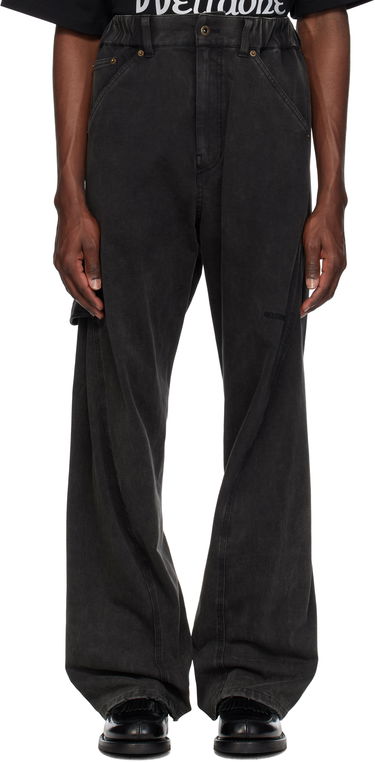 Карго панталони We11done We11done Twisted Work Trousers Черно | WD-TA0-25-723-U-BK, 0