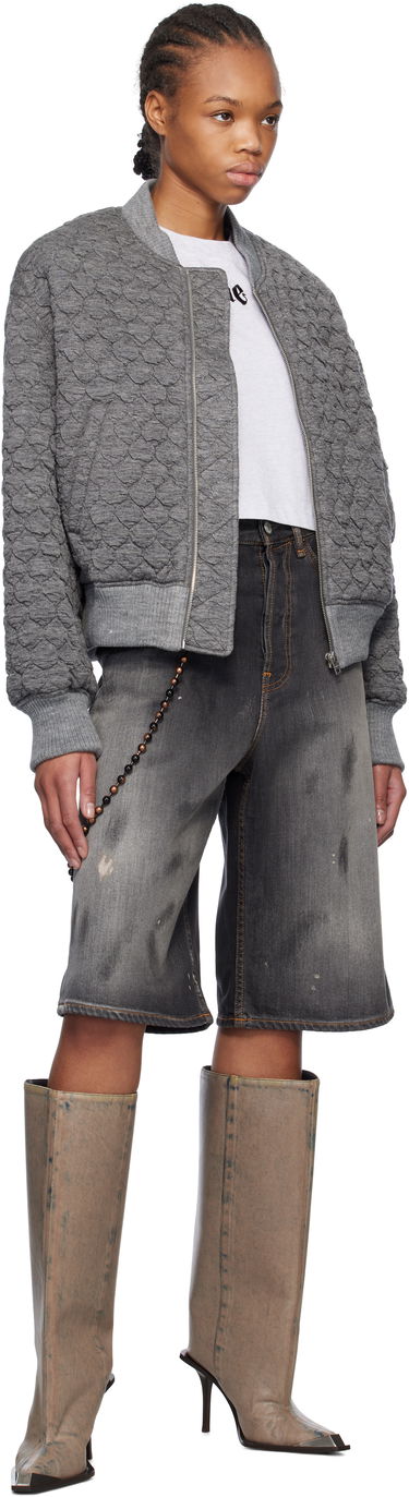 Яке бомбър We11done We11done Quilted Bomber Jacket Сиво | WD-JP0-25-070-W-MG, 3