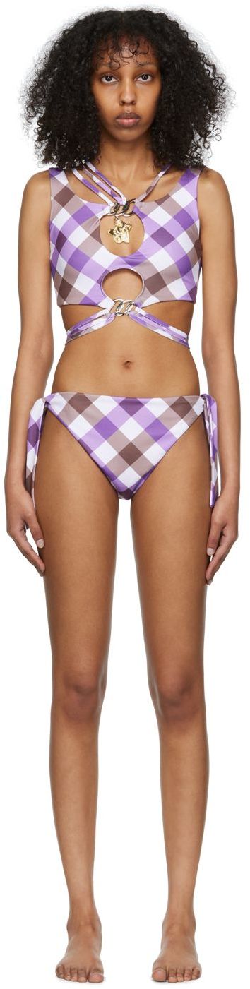 Бански Chopova Lowena Exclusive White Alley Bikini Swimsuit Лилаво | 9117-9118, 0