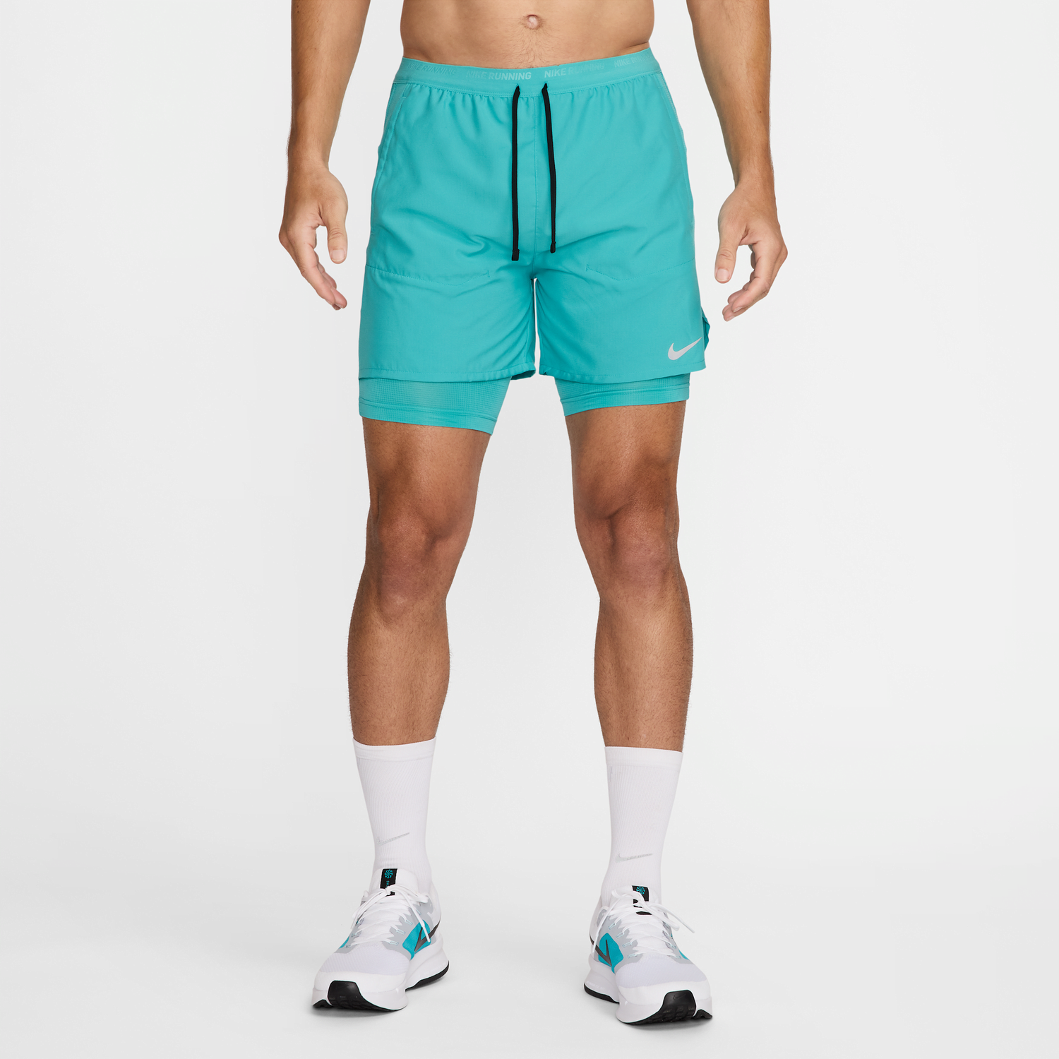 Къси панталони Nike 5" Stride Dri-FIT Hybrid Running Shorts Тюркоазено | DM4757-345, 1