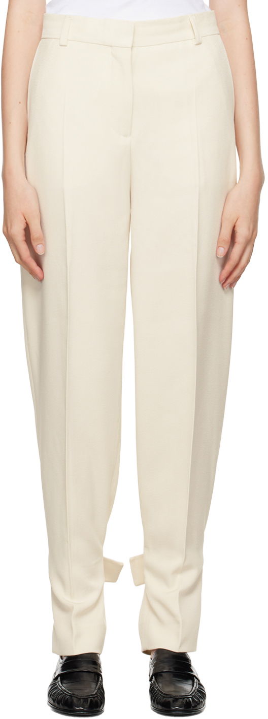 Панталони TOTEME TOTEME Buckled Slouch Trousers Бежово | 244-WRB0213-FB0315, 0