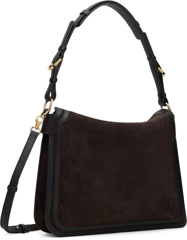 Чанта през рамо LANVIN Compagnon Asymmetrical Bag Кафяво | LW-BGLRMM-NUCA-H25, 2