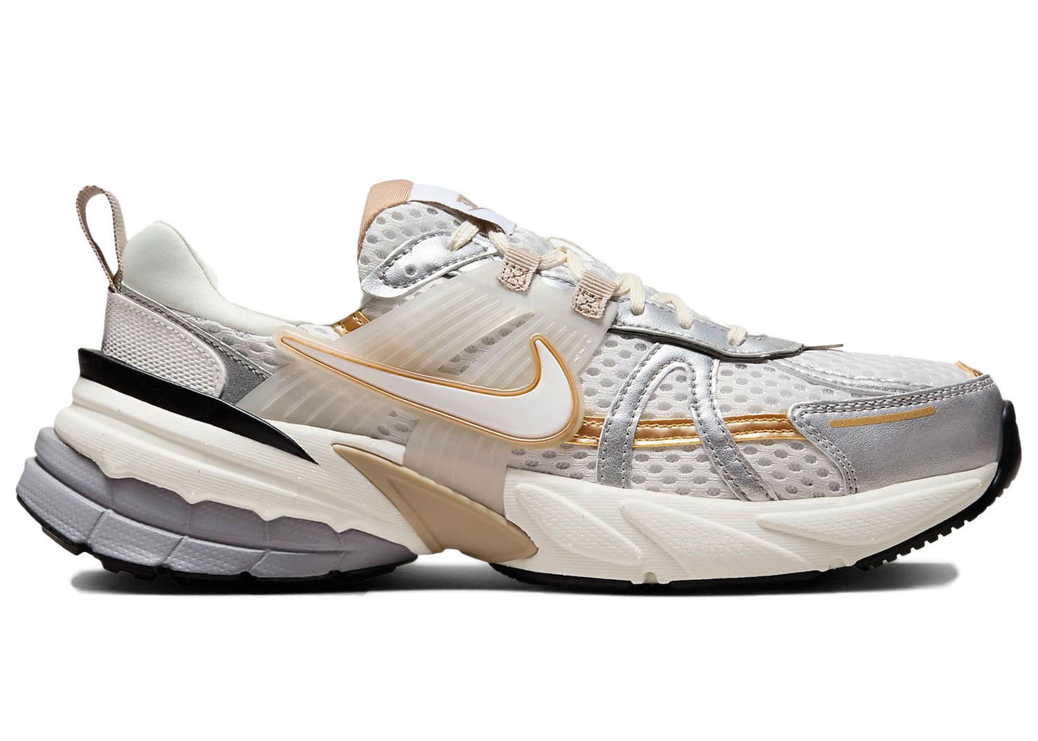 Кецове и обувки Nike V2K Run Khaki Metallic Silver (Women's) Зелено | HJ7245-100, 0