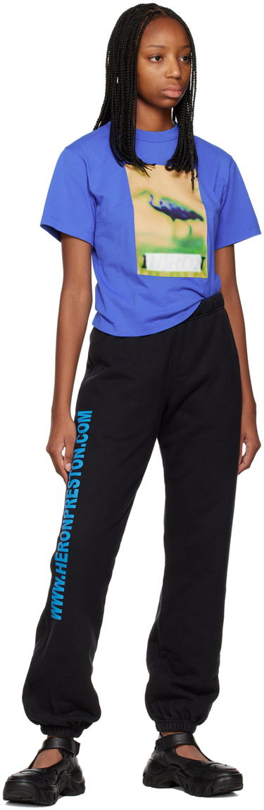 Тениска HERON PRESTON Heron Preston Heron Censored T-Shirt Синьо | HWAA032F22JER0024519, 3