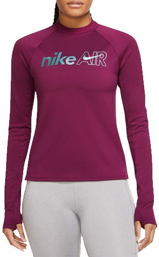Тениска Nike Nike Air Women's Long Sleeve Running Top Лилаво | dm7545-610, 0