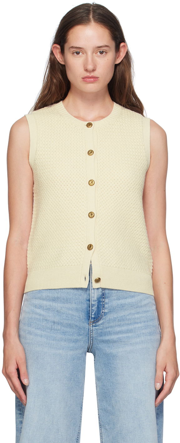 Пуловер rag & bone Knit Buttoned Vest Жълто | WAS24F046UG46, 0
