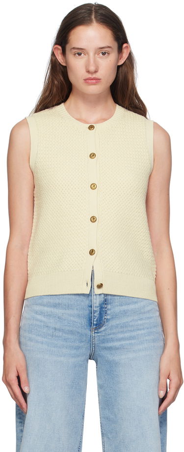 Пуловер rag & bone Knit Buttoned Vest Жълто | WAS24F046UG46, 0