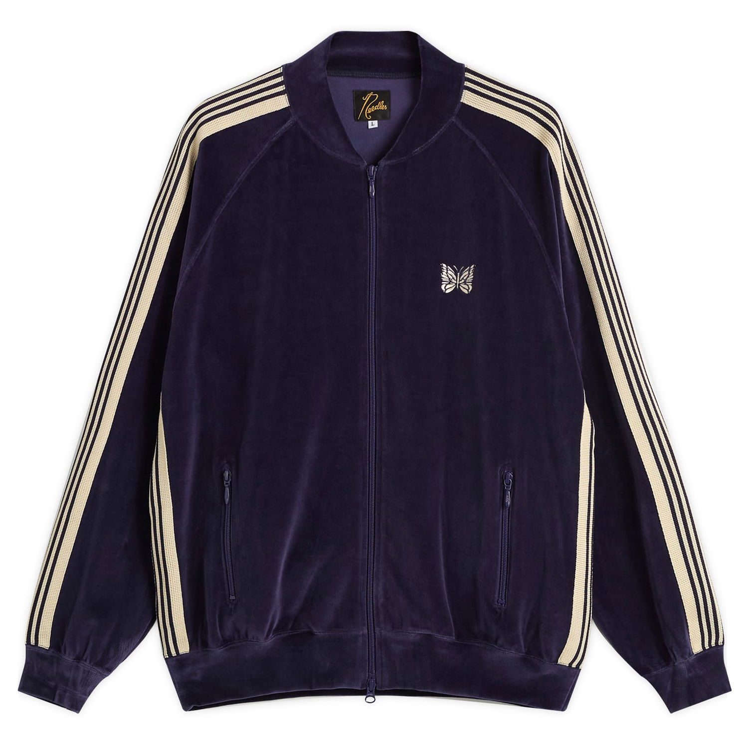 Яке бомбър Needles Needles Velour Rib Collar Track Jacket, Size Small Лилаво | RW323-A, 1