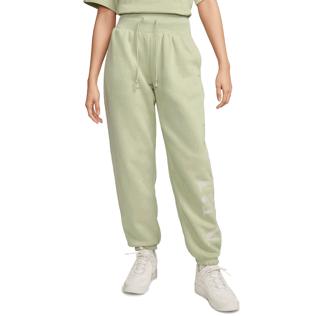 Спортни панталони Nike Nike Sportswear Phoenix Fleece Logo Sweatpants Зелено | FN2552-371, 0