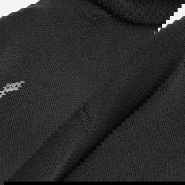 Пуловер PANGAIA Recycled Cashmere Chunky Turtleneck Sweater, Size Medium Черно | 100014319868, 5