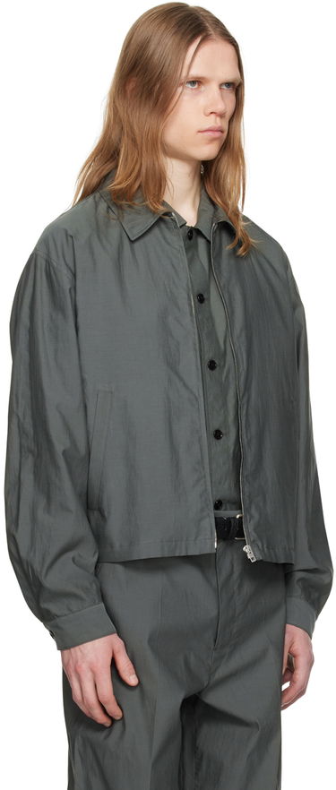 Яке бомбър LEMAIRE Lemaire Washed Zip-Up Jacket Зелено | OW1062 LF1209, 1