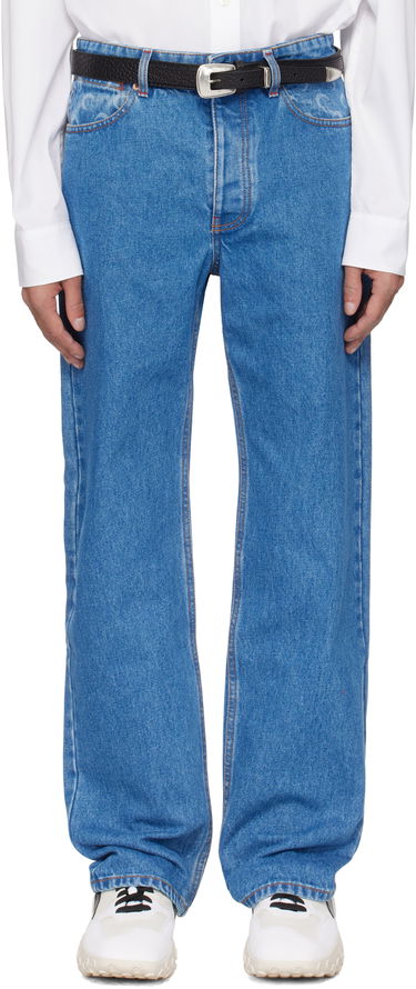 Дънки Marine Serre Marine Serre Moon Laser Loose Denim Jeans Синьо | MPA066A CDEN0002, 0