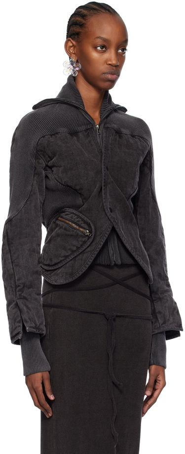 Яке Ottolinger Ottolinger Silhouette Denim Jacket Черно | 2100302, 1