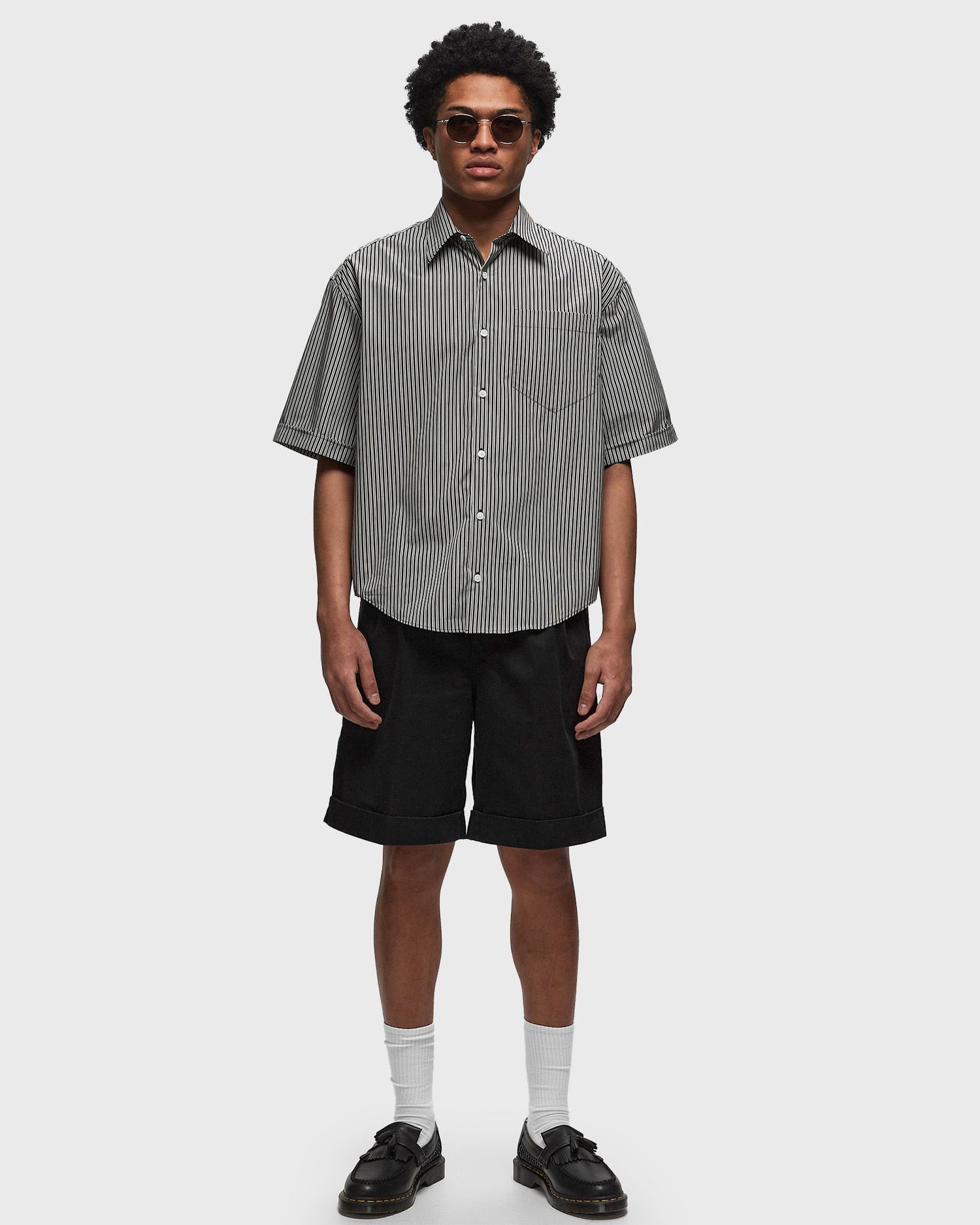 Риза AMI Paris BOXY FIT SL SHIRT Черно | HSH216.CO0066-0013, 1