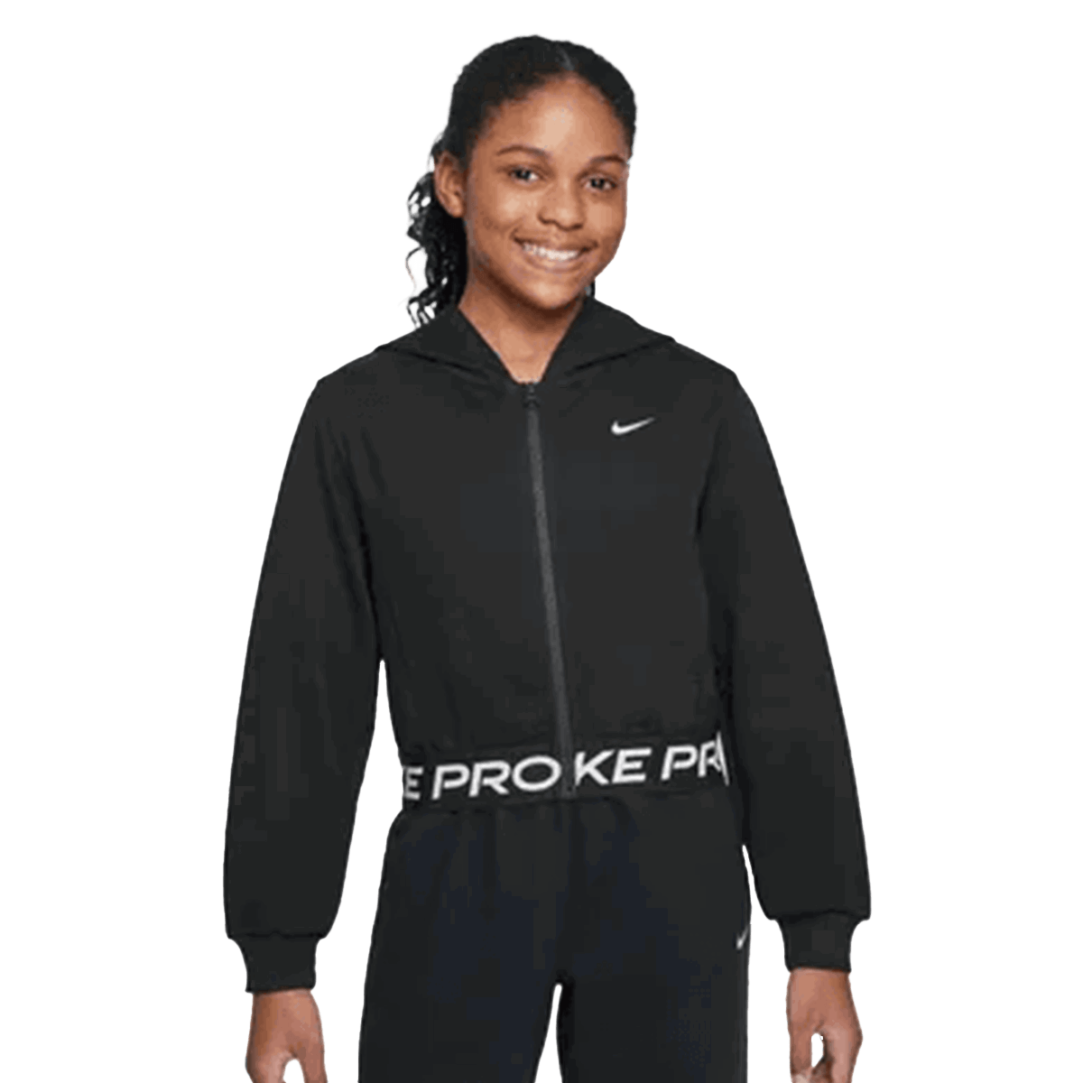 Суитчър Nike Pro Training Full-Zip Fleece Hoodie Черно | HQ9312-011, 0