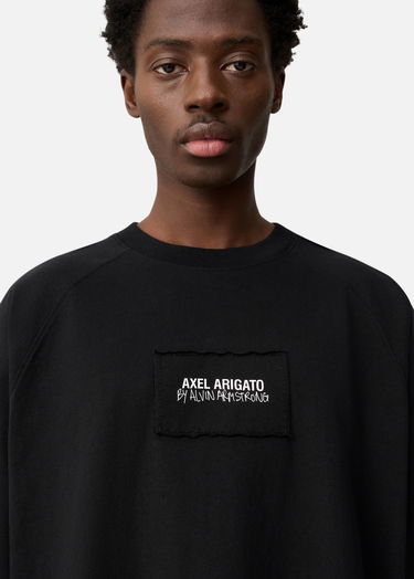 Тениска AXEL ARIGATO T-Shirt Alvin Armstrong Patch Detail Черно | A4114001, 5