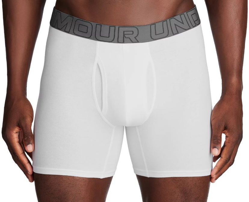 Боксерки Under Armour Perf Cotton 6in-WHT Бяло | 1383889-100