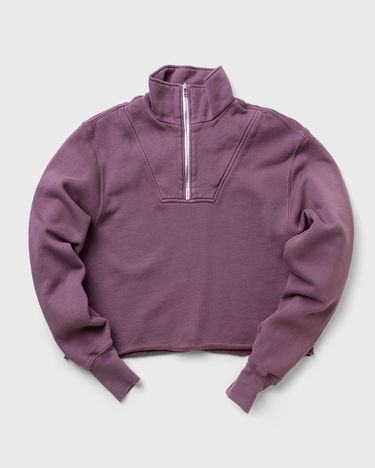Суитчър LES TIEN Les Tien Crop Half Zip Pullover, Size M Лилаво | W-CF-1051, 0
