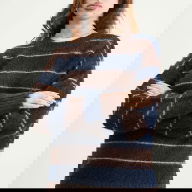 Пуловер Samsoe Samsoe Sajeanne Hairy Knit Sweater Stripe Многоцветен | F25300007-CLR002397, 5