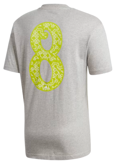 Тениска adidas Performance Sportswear Athletics Lucky 8 Graphic Сиво | ge4652, 1