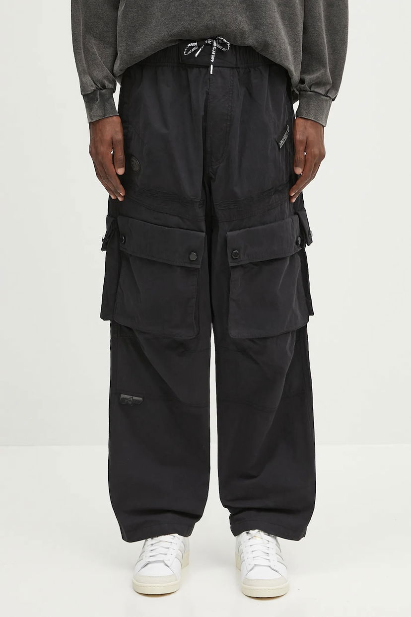 Карго панталони AAPE by A Bathing Ape Main Woven Cargo Pants Черно | AAPPTMB633XXN