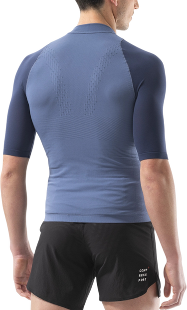 Фланелка Compressport Trail Racing Postural Short Sleeve Top Синьо | atsm4905122, 1