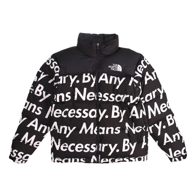 Пухо яке Supreme FW15 The North Face By Any Means Nuptse Jacket Черно | SUP-FW15-620