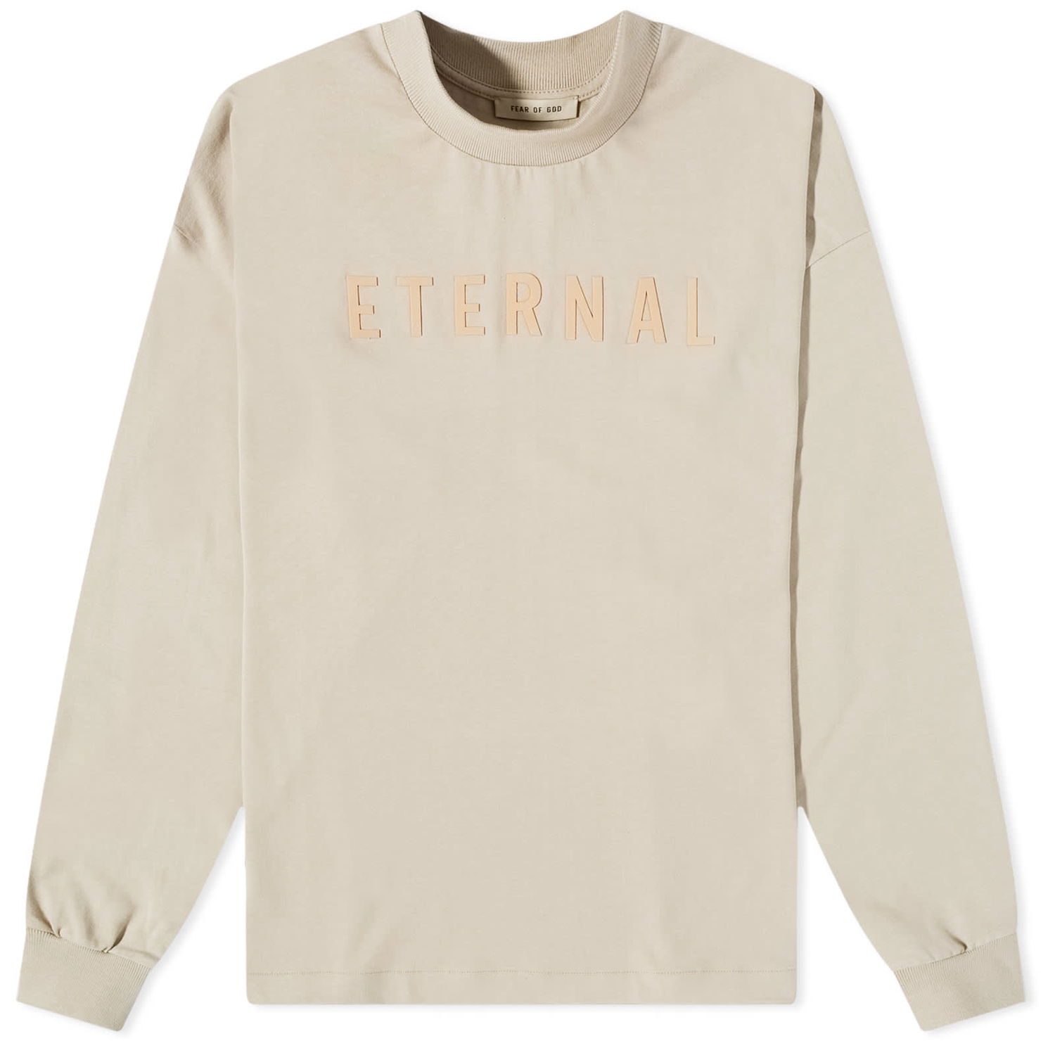 Тениска Fear of God Long Sleeve Eternal Cotton Tee Бежово | FGE50-002AJER-252, 0