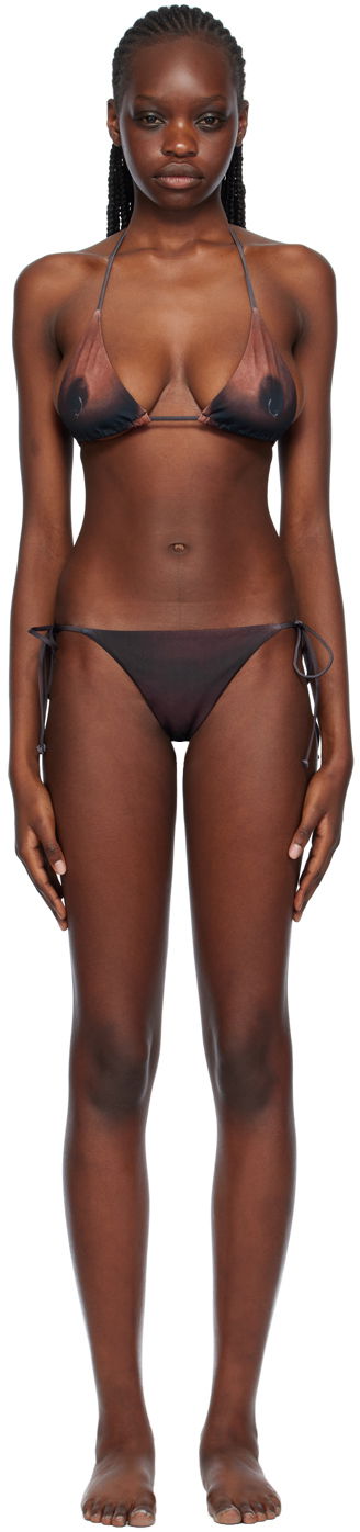 Бански Jean Paul Gaultier 'The Ebony Body Tattoo' Bikini Set Кафяво | 23/15-F-SG020-J535-67/23/15-F-SV, 0