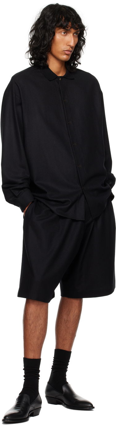 Къси панталони The Row Aimir Black Wool Shorts Черно | 779-W3301, 3
