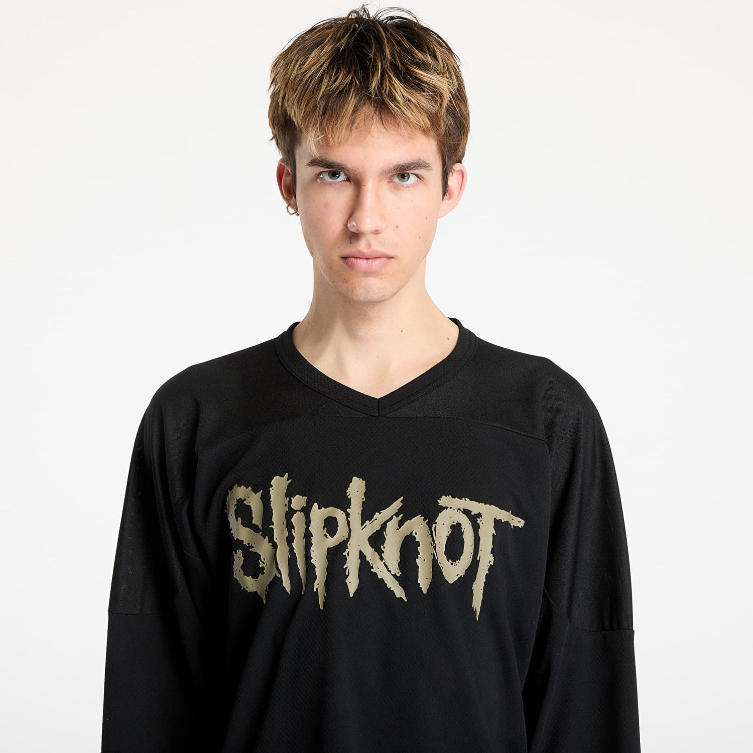 Пуловер Pleasures PLEASURES x Slipknot X-Ray Hockey Jersey Черно | P25SK012 BLACK, 1