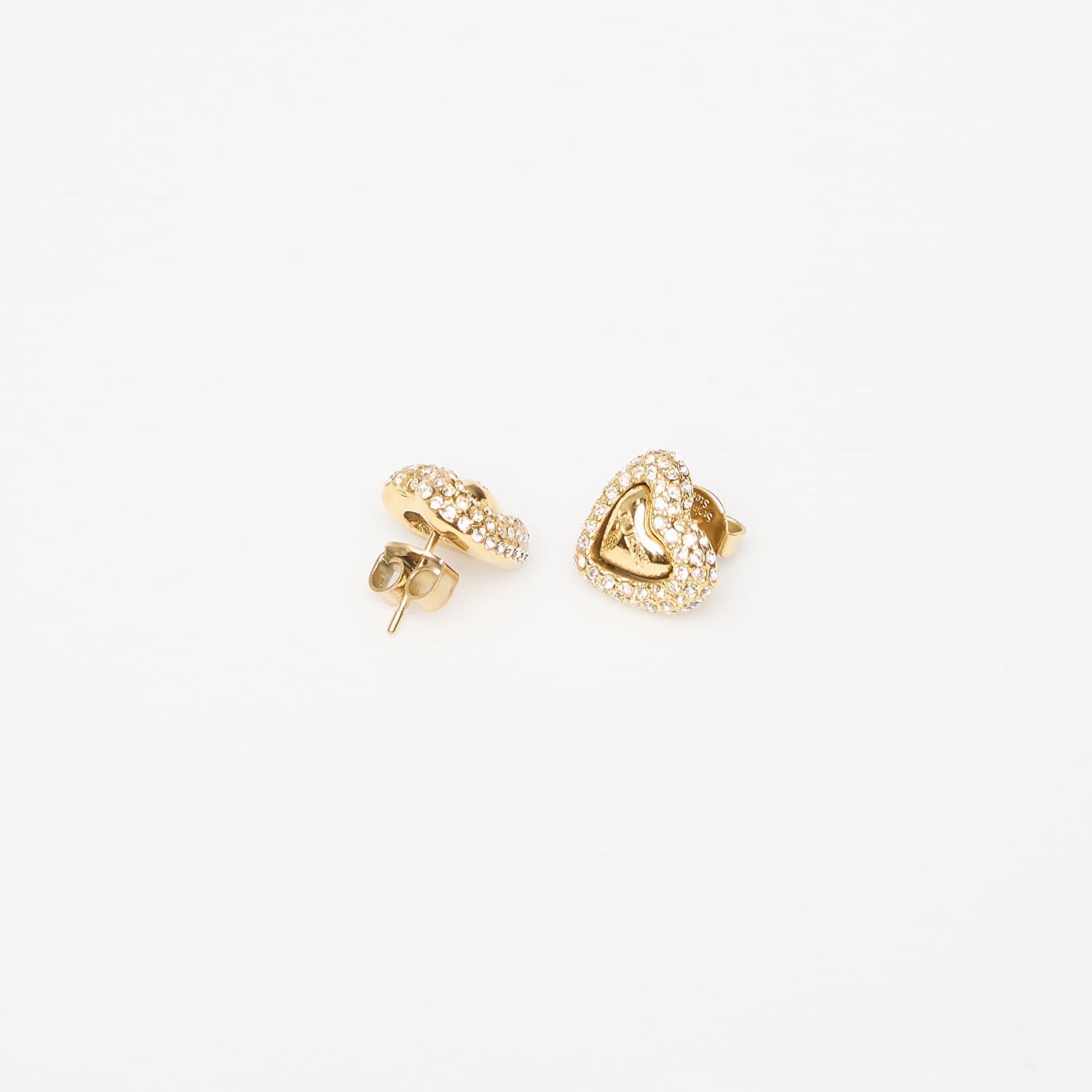 Обеци GUESS Beloved Heart Stud Earrings with Stones Многоцветен | JUBE05020JWYG-GOLD, 1