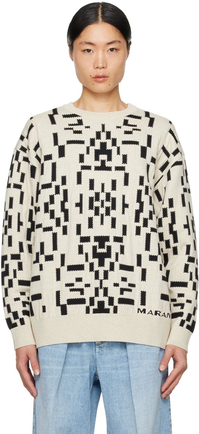 Пуловер ISABEL MARANT Baltimi Sweater "Off-White" Бежово | 24PPU0388HA-B1L01H, 0