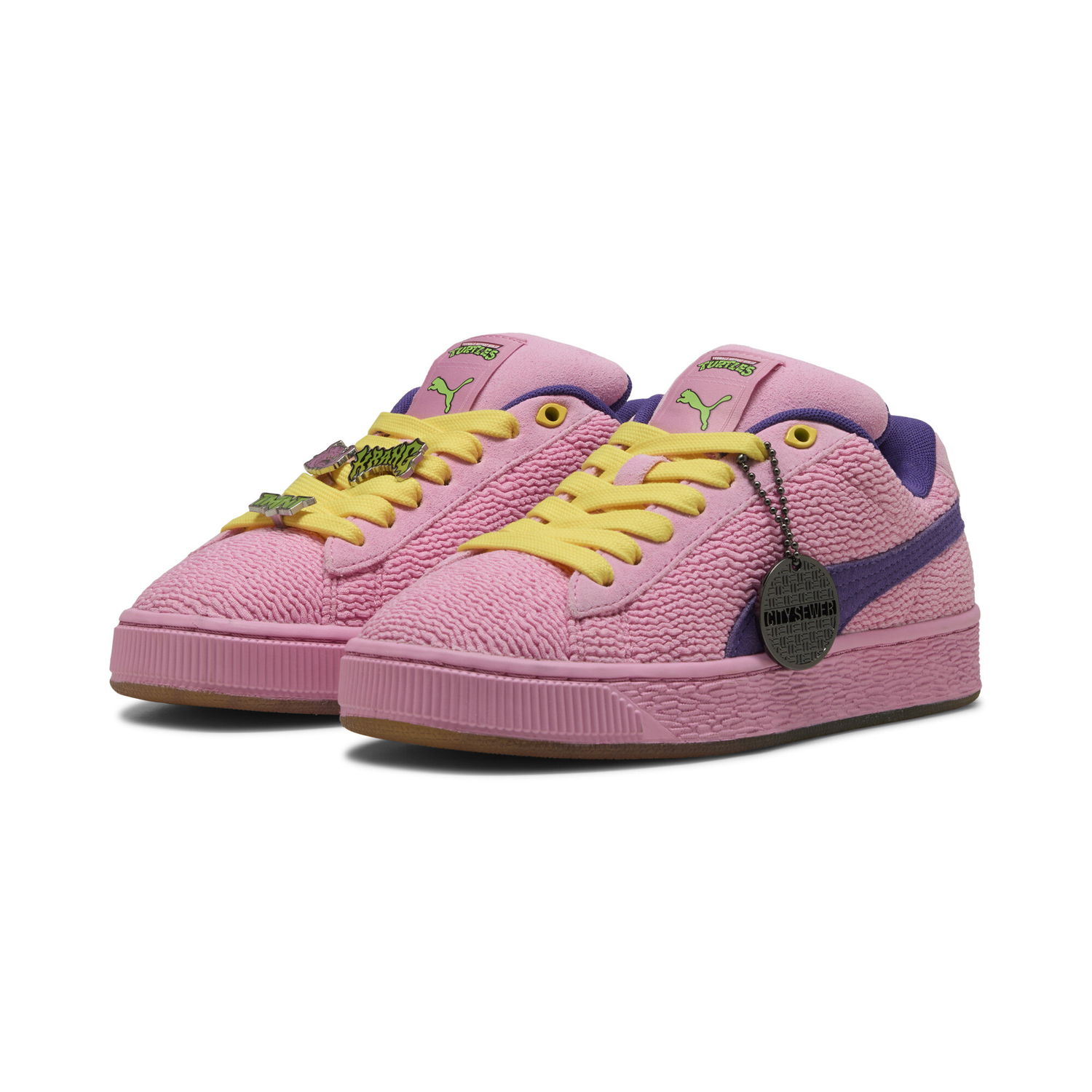 Кецове и обувки Puma PUMA x TMNT Suede XL 2 Розово | 401639_01, 1