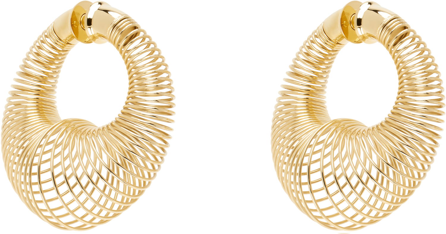 Обеци Alaïa Spiral Hoop Earrings Металик | AA2B120LA033, 1