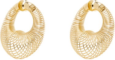 Обеци Alaïa Spiral Hoop Earrings Металик | AA2B120LA033, 1