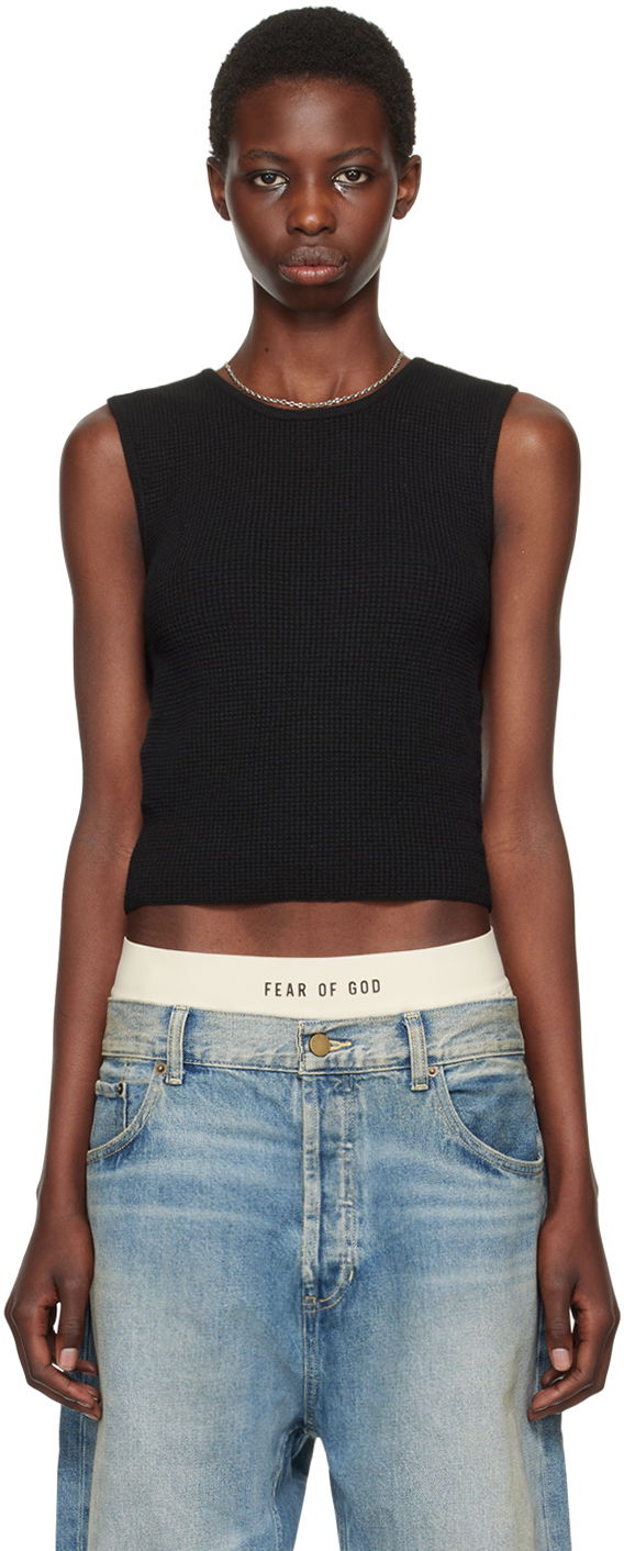 Потник Fear of God Fear of God ESSENTIALS Waffle Tank Top Черно | 192BT247230FW, 0