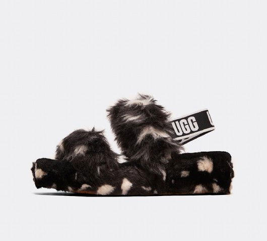 Кецове и обувки UGG Oh Yeah Slide "Spots" W Черно | 1118165 BLK, 0