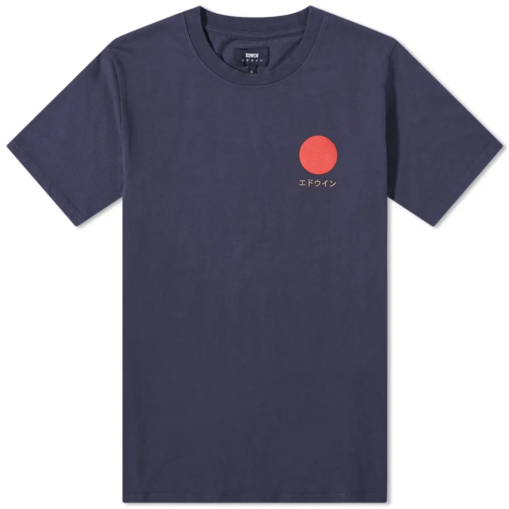Тениска EDWIN Japanese Sun Tee Тъмно синьо | I025020-NYB67, 0
