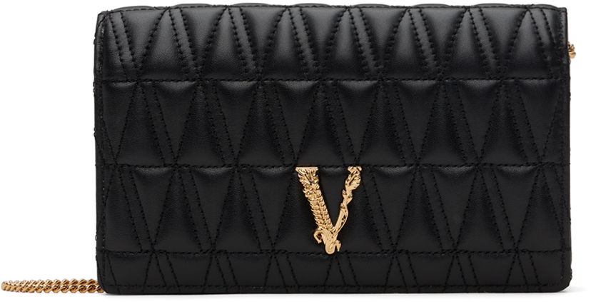 Дамска чанта Versace Virtus Clutch Черно | 1011179_DNATR4_1B00V