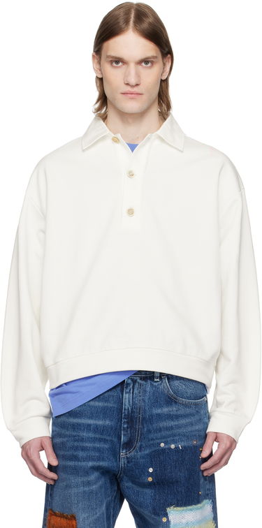 Пуловер Marni Marni Loopback Cotton Jersey Polo Бяло | FUMU0145S0 UTC275, 0