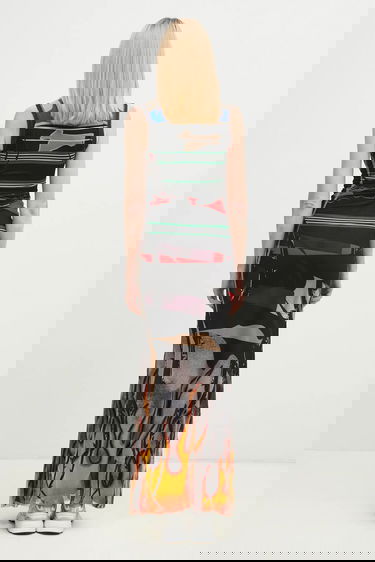 Pокля Ottolinger Ottolinger Mesh Maxi Dress Многоцветен | 101.500301.01, 2
