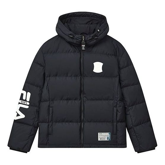 Пухо яке FILA Oversized Hooded Down Jacket by MIHARA YASUHIRO Черно | F11M243904F-BK