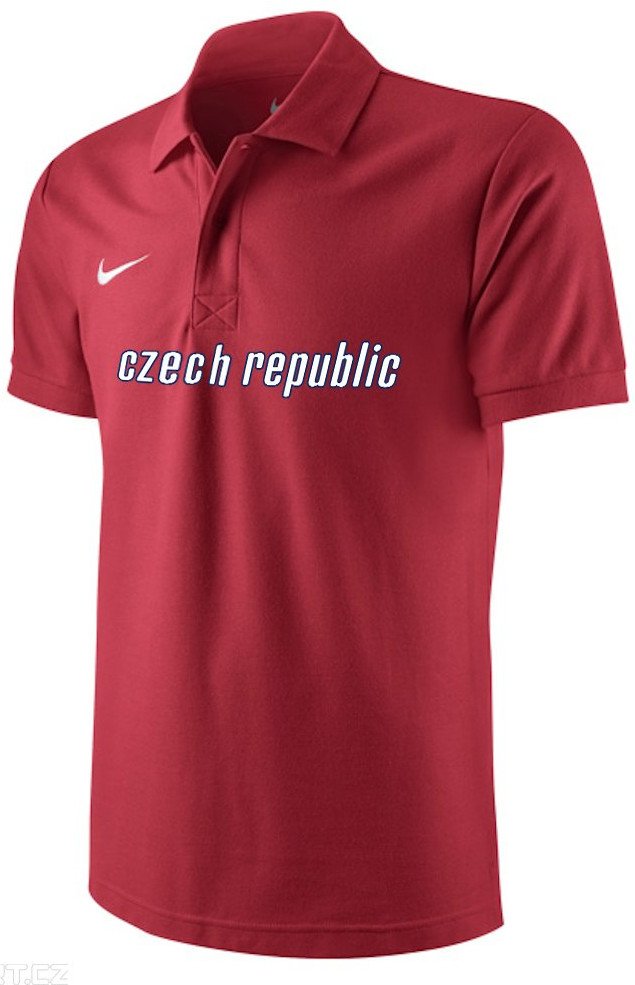 Поло тениска Nike Nike TS Core Polo Czech Republic Червено | 454800-657r