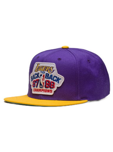 Шапка с козирка Mitchell & Ness LAKERS B2B SNAPBACK HWC Лилаво | 195563796849