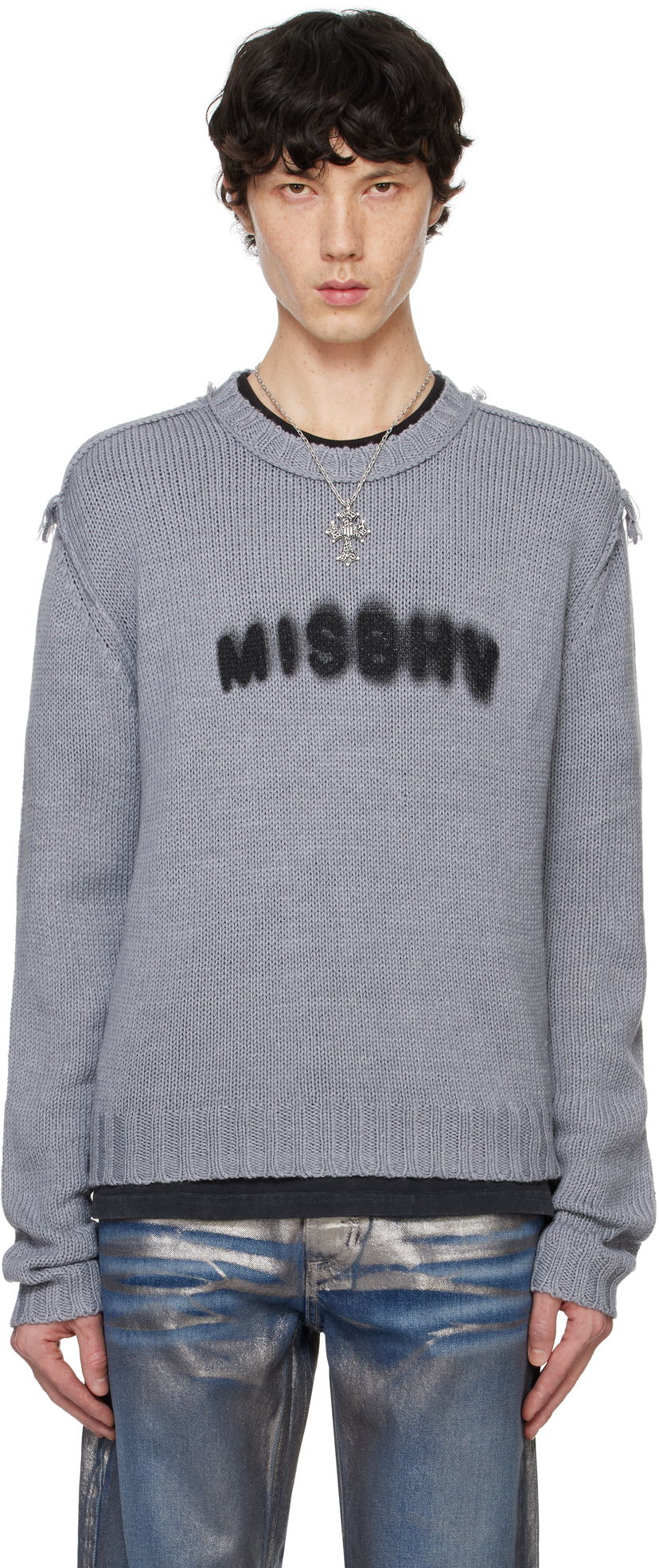 Пуловер MISBHV Community Sweater Сиво | 241M710