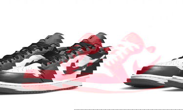 Кецове и обувки Jordan Air Jordan 1 Low "Reverse Black Toe" GS Червено | 553560-163, 4