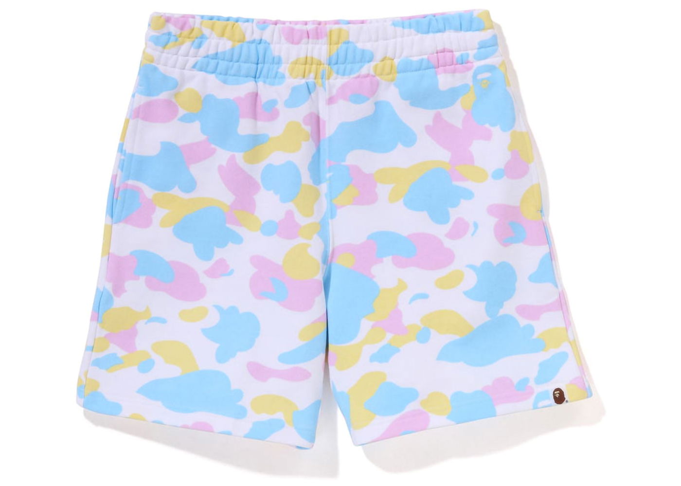 Къси панталони BAPE New Multi Camo Oversized Sweat Shorts Бяло | 1J30-253-001, 0