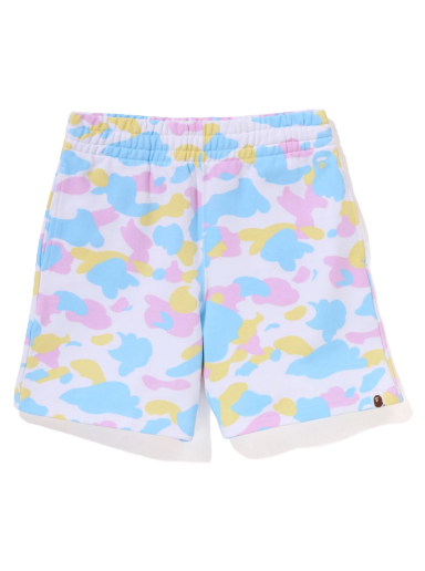 Къси панталони BAPE New Multi Camo Oversized Sweat Shorts Бяло | 1J30-253-001