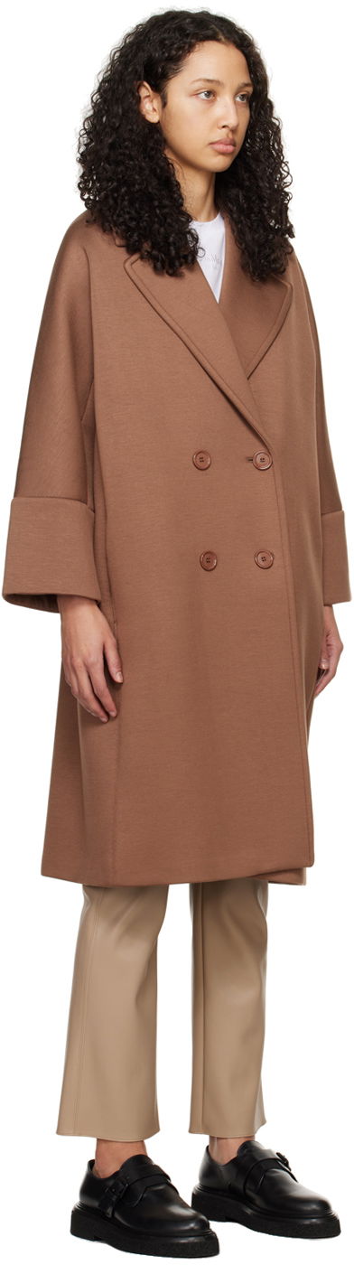 Палта Max Mara Max Mara Epopea Double-Breasted Coat Кафяво | 2419901021600 MM13074, 1